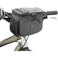 OEM 6-liter fietstas, waterdicht, geschikt voor bevestiging aan het stuur. Fietstas voor het voorwiel, met grote capaciteit en telefoonhouder