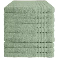 Byrklund Badhanddoek - Set van 10 - Hotelkwaliteit - 100% katoen (BCI) - 500 g/m² - 70x140 cm - Jade