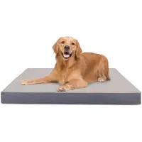 Nobleza Hondenkussen - Orthopedische Hondenkussen Wasbaar - Hondenbed - Maat XL: 110 x 80 x 5 cm - Lichtgrijs