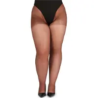 Bellivalini BLV-GI-1125 Dames Panty - 40 DEN -Plus Size - Grote maat - Polyamide - Cappucino - 4XL