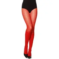 Merry Style Dames Panty - 20 DEN - Halsterloos - Polyamide - MS-GI-1103 - Rood - L