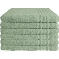 Byrklund Badhanddoek - Set van 6 - Hotelkwaliteit - 100% katoen (BCI) - 500 g/m² - 70x140 cm - Jade