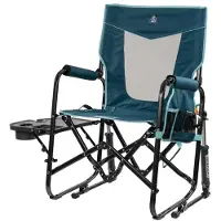 GCI - Stowaway Rocker with Side Table - Campingstoel 61,5 x 61,5 x 98 cm, blauw