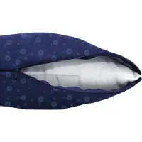 Mammoet Molton kussensloop Ease 60 x 70 cm - waterafstotende coating - 100% polyester - blauw