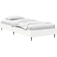 vidaXL Bedframe Wit 80 x 200 cm Bewerkt hout
