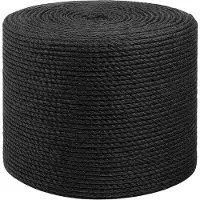 vidaXL Jutetouw 40 mm 100 m Zwart 100% Tossa jute