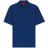 HUGO Polo van katoenpiqué met logoprint Maat L