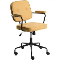 Beliani PAWNEE - Bureaustoel - Geel - Polyester
