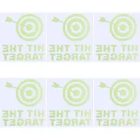 OEM Toiletstickers voor doelgerichte training - 7 stuks, fluorescerend in het donker - Voor het aanleren van toiletbezoek - Pijpstickers - Trefferstickers - Voor urinoir en badkamer.