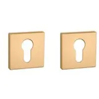 Aprile Clinder rozet vierkant 50X50X7mm Goud satijn