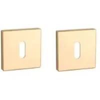 Aprile Sleutel rozet vierkant 52X52X7mm Goud gepolijst
