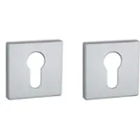 Aprile Clinder rozet vierkant 50X50X7mm mat chroom