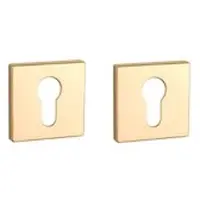 Aprile Clinder rozet vierkant 50X50X7mm Goud