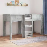 Prolenta Maison Exclusive - Stapelbed voor kinderen, betonkleurig, 75 x 190 cm, gemaakt van houtvezel