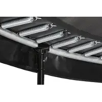 Nicole Trampoline Ø380 cm met Veiligheidsnet en Ladder – Premium Black Pro Outdoor Gartentrampoline Rond Zwart – TÜV Gecertificeerd – Max. 120 kg