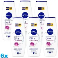 Nivea Care & Cashmere Douchegel – 6 x 750 ml – 2-in-1 Shower & Bath – Hydraterend & Verzorgend