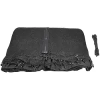 Nicole Trampoline Veiligheidsnet Universeel – Outdoor Trampoline Vervangingsnet met Dubbele Rits & Clips, Weerbestendig PP Materiaal, Eenvoudige Installatie, Extra Veiligheid voor Kinderen & Huisdieren