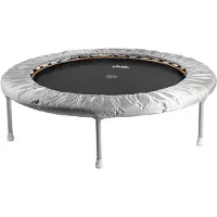 Nicole Titel (SEO geoptimaliseerd voor bol.com): Fitness trampoline 120 cm – Mini rebounder trampoline met stalen frame en rubber springmat – rond 120x120x29 cm – max. 90 kg