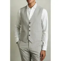 Reiss Check Waistcoat Grey Size: 38 | Waistcoats Outlet | Heren | Grijs