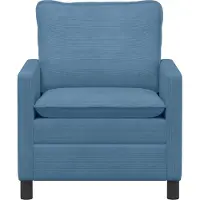 vidaXL Bank Blauw 76 x 81 x 87,5 cm Stof