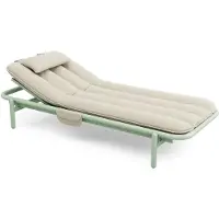 Fatboy Sunbun Ligbed Outdoor Mist Green / - Ligstoelen en ligbedden Aluminium Sahara - 107615
