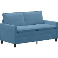 vidaXL - Bank - Blauw - 156 - x - 81 - x - 87,5 - cm - Stof