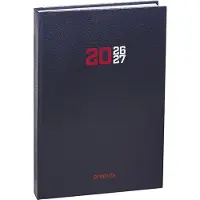 Brepols agenda 2026-2027 - COLLEGE - Schoolagenda - 1 dag per pagina - Gekartonneerde omslag - Dagoverzicht - Blauw - 11.5 x 16.9 cm