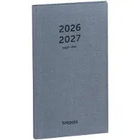Brepols agenda 2026-2027 - Interplan NATURE - Schoolagenda - 16 maanden - 1 week op 2 pagina's - Gebonden - Blauw - 9 x 16 cm