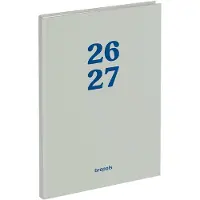 Brepols agenda 2026-2027 - Horizon CORAL - Schoolagenda - 1 week op 2 pagina's - Stevige omslag - Weekoverzicht - Mint Groen - 14.8 x 21 cm