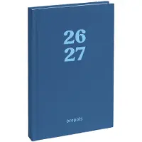 Brepols agenda 2026-2027 - RAINBOW - Schoolagenda - 1 dag per pagina - Gekartonneerde omslag - Dagoverzicht - Lichtblauw - 11.5 x 16.9 cm