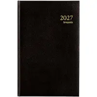 Brepols bureau agenda 2027 - SATURNUS LUXE [0.216] - LIMA - Bureau agenda - 1 dag op 1 pagina - Dagoverzicht - Zwart - 13.3 x 20.8 cm