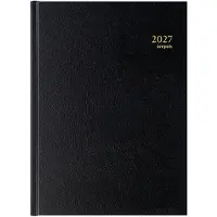 Brepols bureau agenda 2027 - BREMAX 1 [0.001] - SANTEX - Bureau agenda - 1 dag op 1 pagina - Dagoverzicht - Zwart - 21 x 29 cm