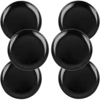 Kadax Aurora 26,5cm ondiep bord 37567 zwart verpakking van 6 stuks. K16372