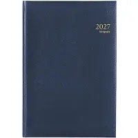 Brepols bureau agenda 2027 - OMEGA [0.030] - LIMA - Bureau agenda - 1 week op 2 pagina's - Weekoverzicht - Blauw - 21 x 29 cm