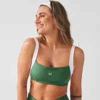 Myprotein MP Dames X Tatiana Contrast Twist Back Sport-BH - Palm Green - S