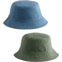 Next Hoed 'Boonie' lichtblauw / groen
