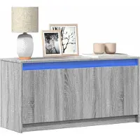 Prolenta Maison Exclusive - TV-meubel met LED-verlichting, grijs Sonoma, 100x34x50 cm