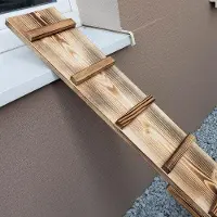 OEM Klimstructuur voor katten - Balkonhek - Buitenactiviteiten voor katten, met roestvrijstalen ontwerp - 2 meter hoog - Bruin, aardetinten