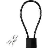 OEM Kabelslot, 28 cm (11,02 inch), zwart fietsslot met sleutel.