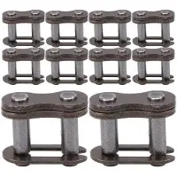 OEM Fietskettingvergrendeling - Masterlinks - Reparatie van fietsketting - Gemaakt van gietstaal - 10 stuks - Zwart