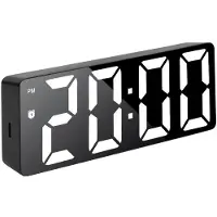 OEM Digitale wandklok met temperatuur- en vochtigheidsindicator en nachtzichtmodus, bureauklok met drie weergavemodi en een 12/24-uursweergave.