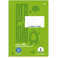 Staufen Premio Schrift Lin3 A4 16 Vellen 90 g/m2 groen 21 dubbele regels