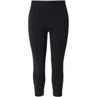 Miamoda - Dames - Legging skinny fit glittersteentjes - Zwart - Maat 42