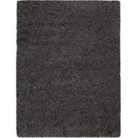 Tapis.fr Shaggy tapijt Skyline antraciet 70x140 cm