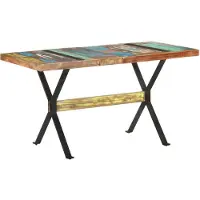 Syfax Eettafel 140x70x76 cm massief gerecycled hout