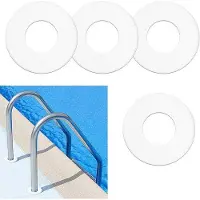 OEM Zwembadtunnel - Afdekking voor het vastzetten van lading - Veiligheidsdeksel voor zwembad - Veiligheidsafdekking van roestvrij staal - Diameter 48 cm - Witte afdekking van roestvrij staal