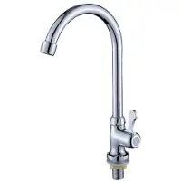 OEM Enkele kraan met een lange, verstelbare hals, geschikt voor verschillende toepassingen, voor keukenspoelen. Enkele kraan voor koud water