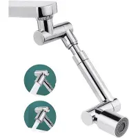 OEM Universeel draaibare kraan - multifunctionele, draaibare kraan - massieve messing kraan - 2 waterafvoermodi voor keuken - badkamer