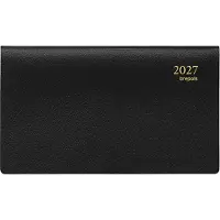 Brepols agenda 2027 - OMNIPLAN [0.738] - GENOVA + ABC - Zak agenda - 1 week op 2 pagina's - Weekoverzicht - Zwart - 16 x 9 cm