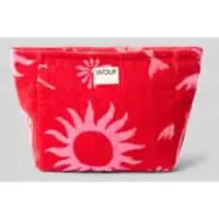 Wouf Make-uptasje met labelpatch model 'Tulum'